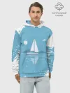 Худи мужской база хлопок / ОДИНОКИЙ ПАРУСНИК | SAILBOAT