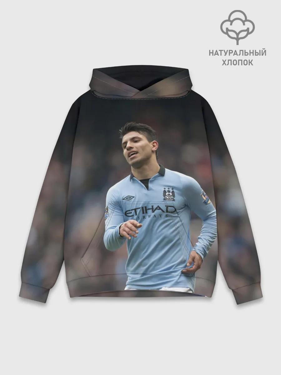 Худи мужской база хлопок / Серхио Агуэро