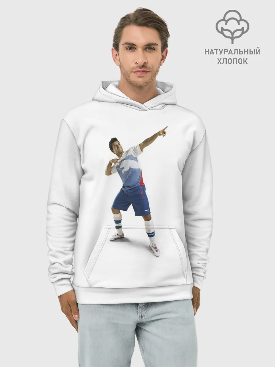Худи мужской база хлопок / Смешной Серхио Агуэро