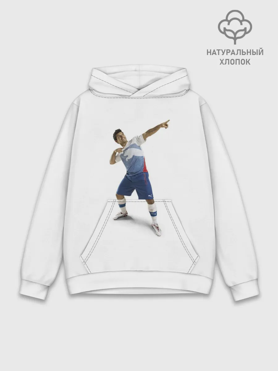 Худи мужской база хлопок / Смешной Серхио Агуэро