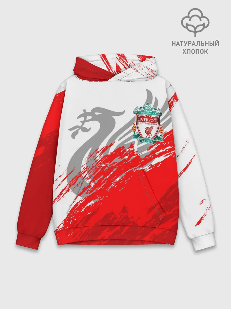 Худи мужской база хлопок / LIVERPOOL / ЛИВЕРПУЛЬ
