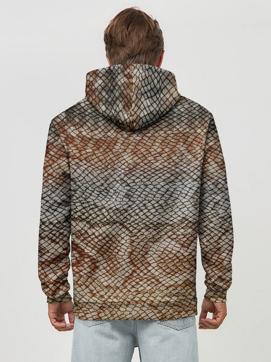 Худи мужской база хлопок / Snake skin