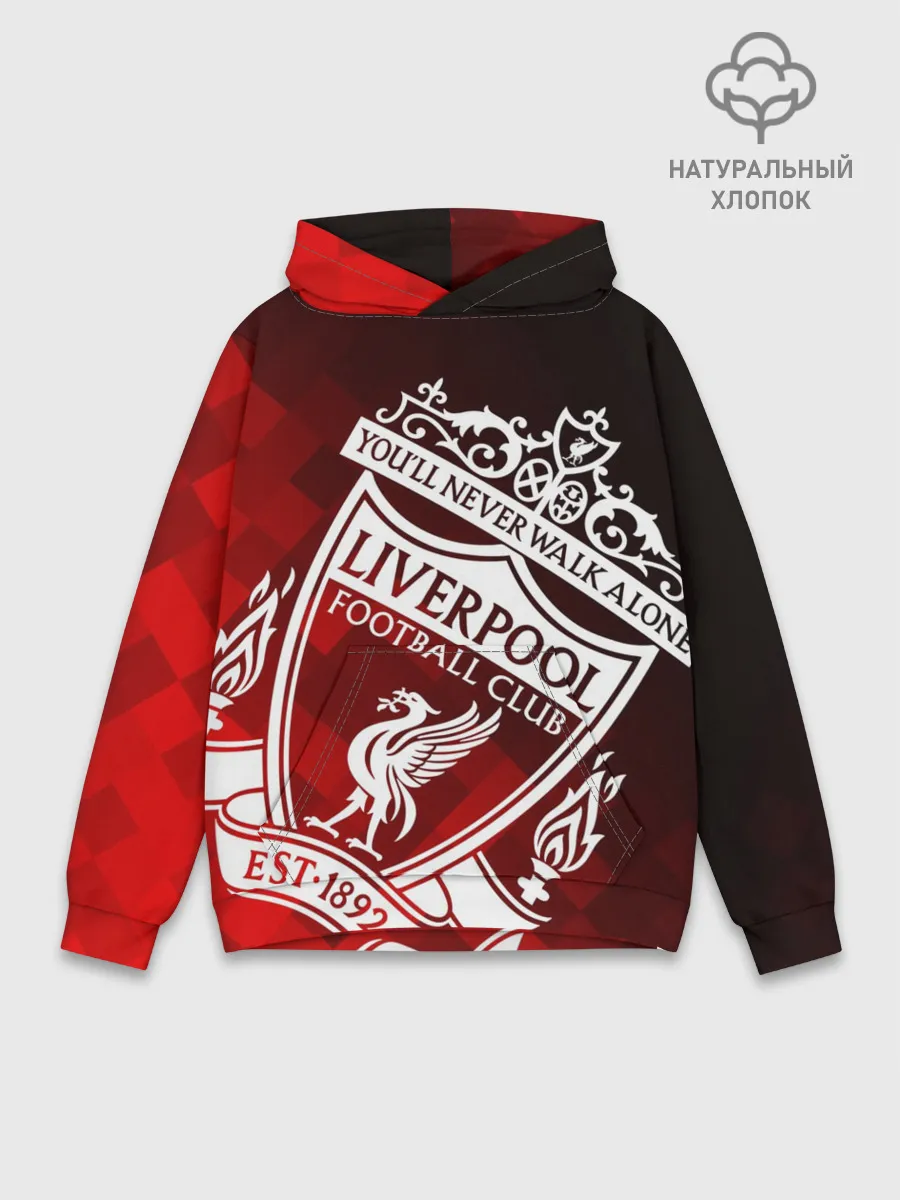 Худи мужской база хлопок / LIVERPOOL / ЛИВЕРПУЛЬ