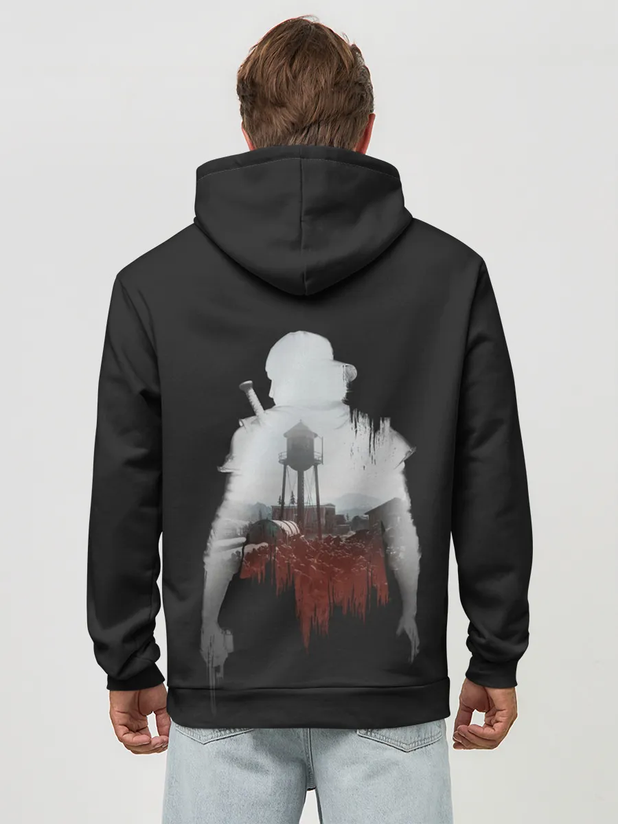 Худи мужской база хлопок / Days gone силуэт Дикона