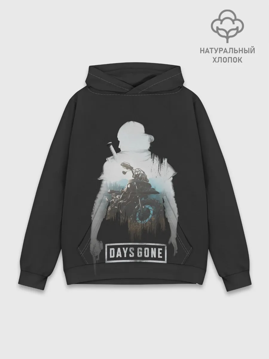 Худи мужской база хлопок / Days gone силуэт Дикона