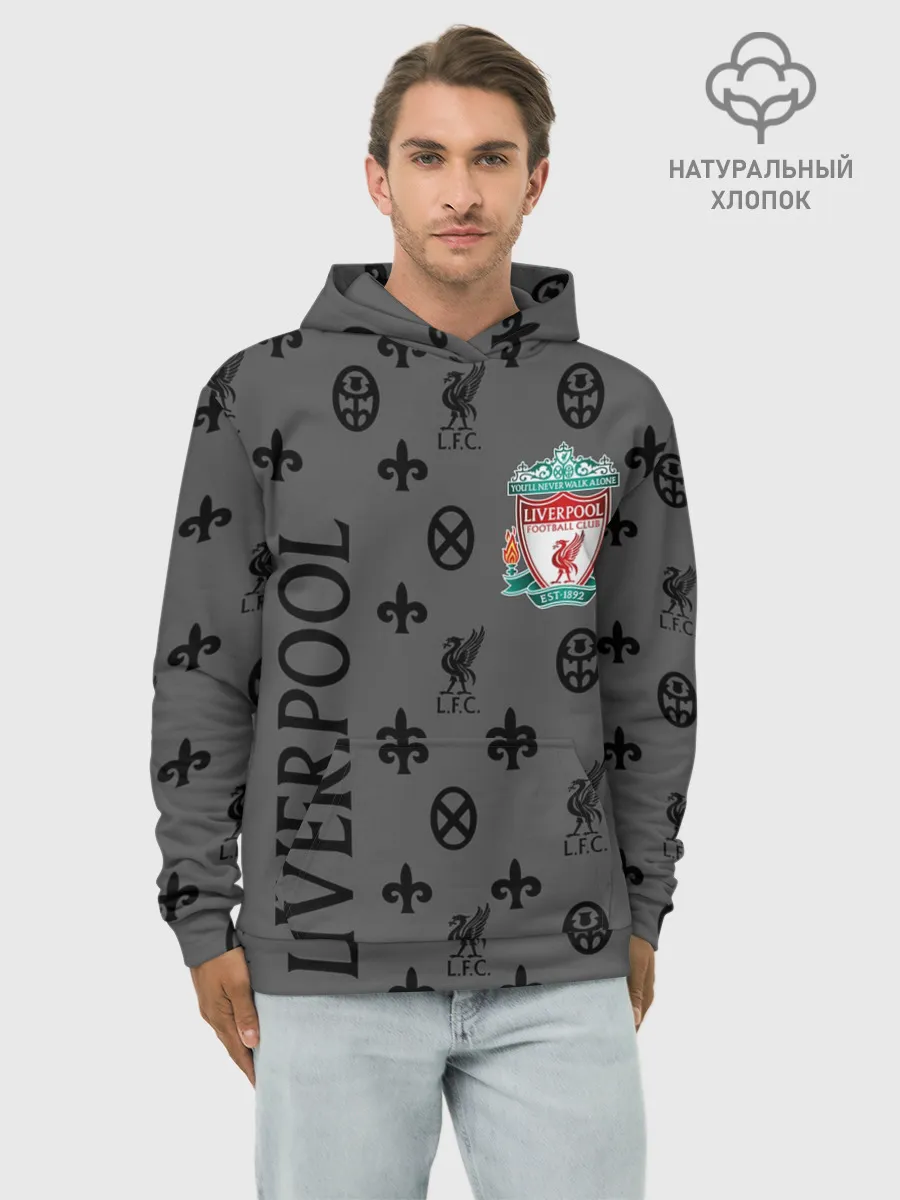 Худи мужской база хлопок / LIVERPOOL / ЛИВЕРПУЛЬ / LV
