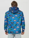 Худи мужской база хлопок / Рыбки