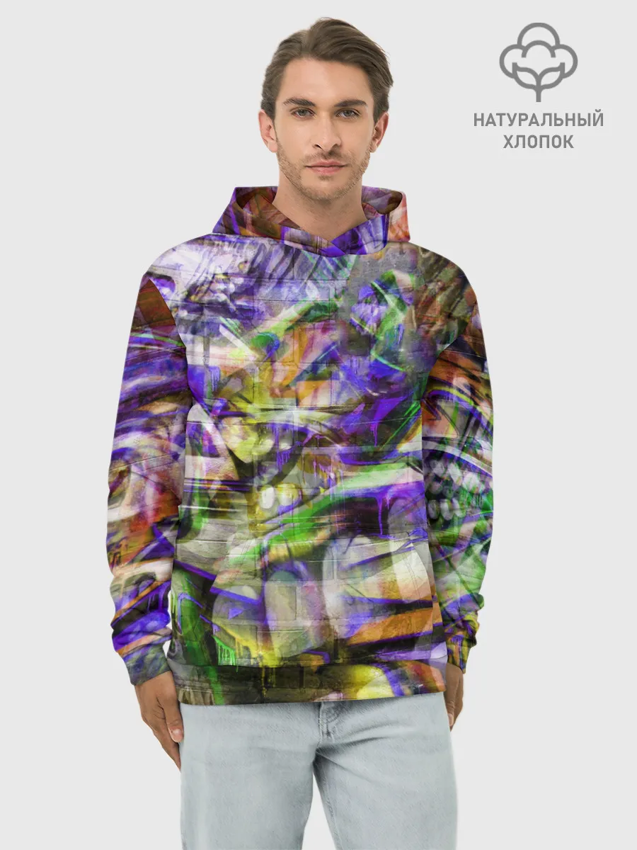 Худи мужской база хлопок / Graffiti Art