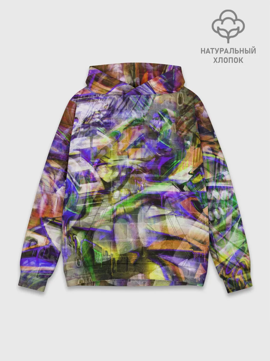 Худи мужской база хлопок / Graffiti Art