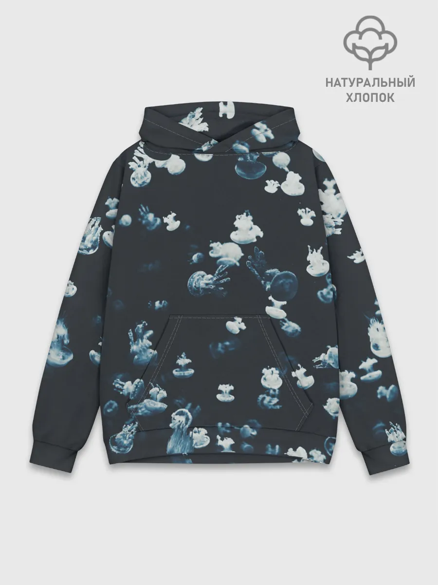Худи мужской база хлопок / Медузы