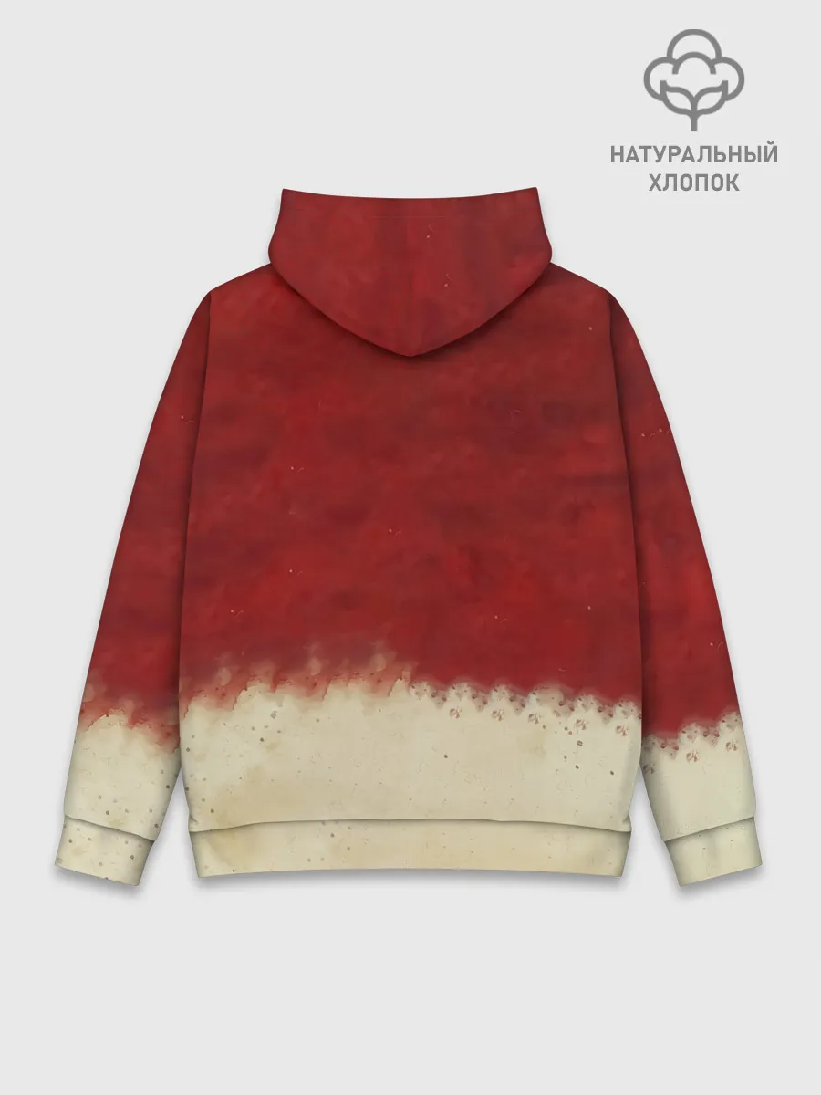 Худи мужской база хлопок / Аста с мечом Чёрный клевер