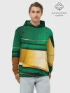 Худи мужской база хлопок / GREEN GOLD 3D
