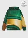 Худи мужской база хлопок / GREEN GOLD 3D