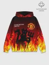 Худи мужской база хлопок / MANCHESTER UNITED / ДЬЯВОЛ