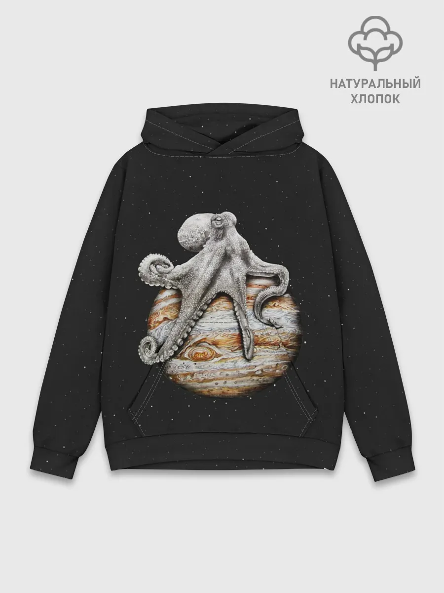 Худи мужской база хлопок / Planetary Octopus
