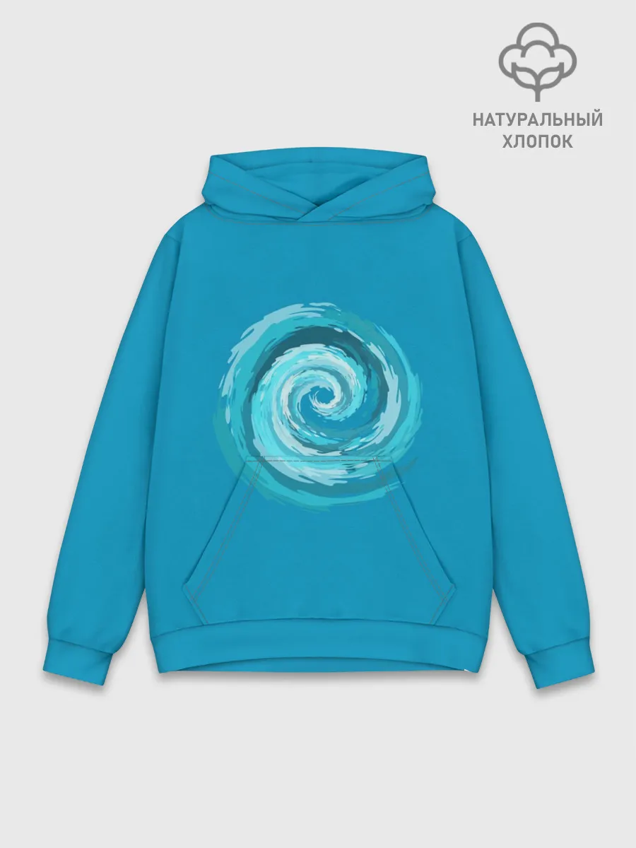 Худи мужской база хлопок / Водоворот