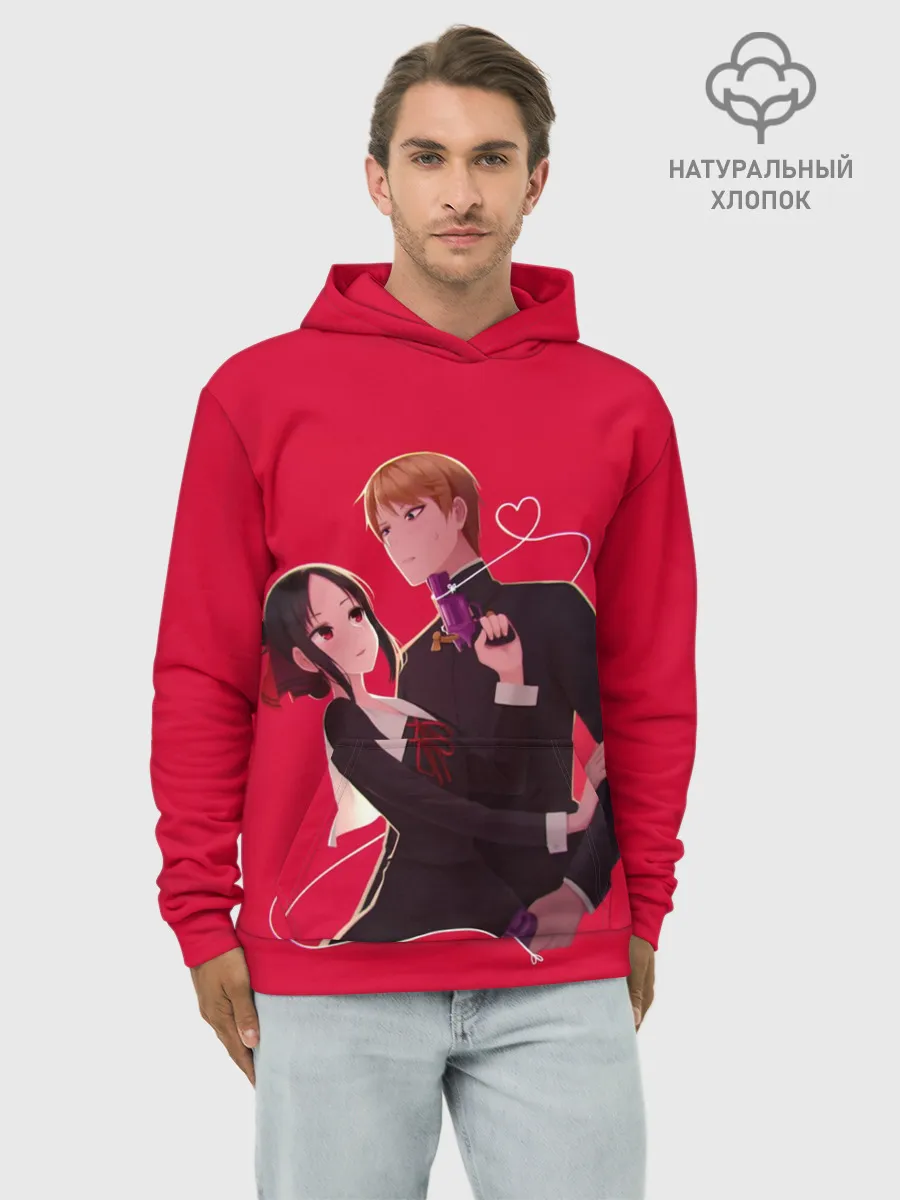 Худи мужской база хлопок / Miyuki Kaguya Love