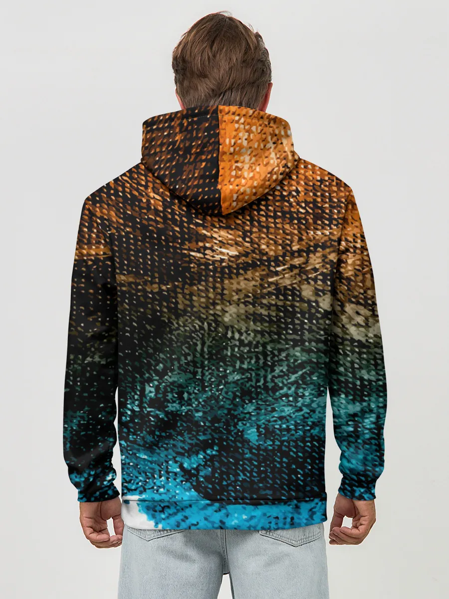 Худи мужской база хлопок / Рыба на крючке