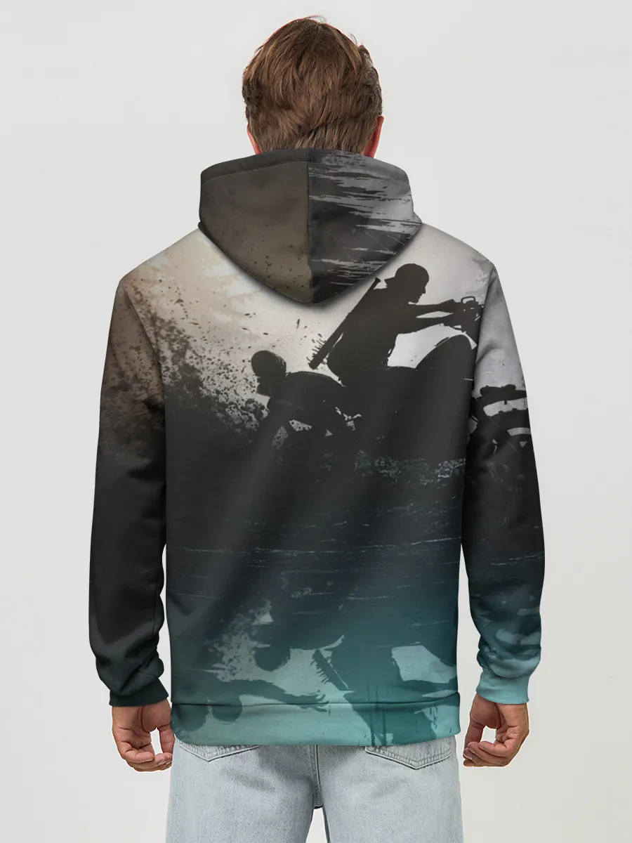 Худи мужской база хлопок / Days gone отражение Дикона