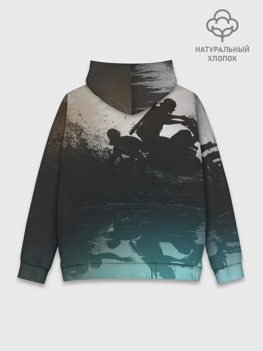 Худи мужской база хлопок / Days gone отражение Дикона