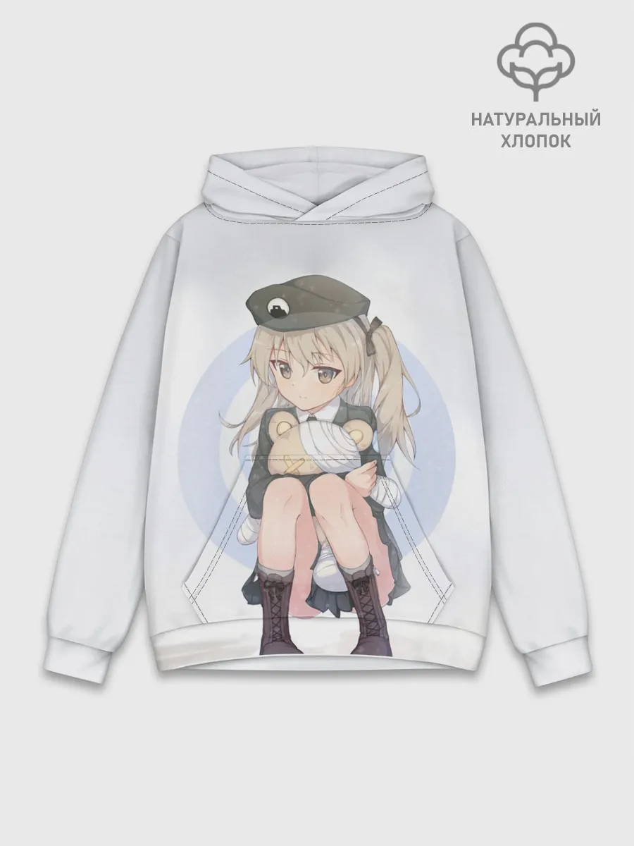 Худи мужской база хлопок / Girls und Panzer