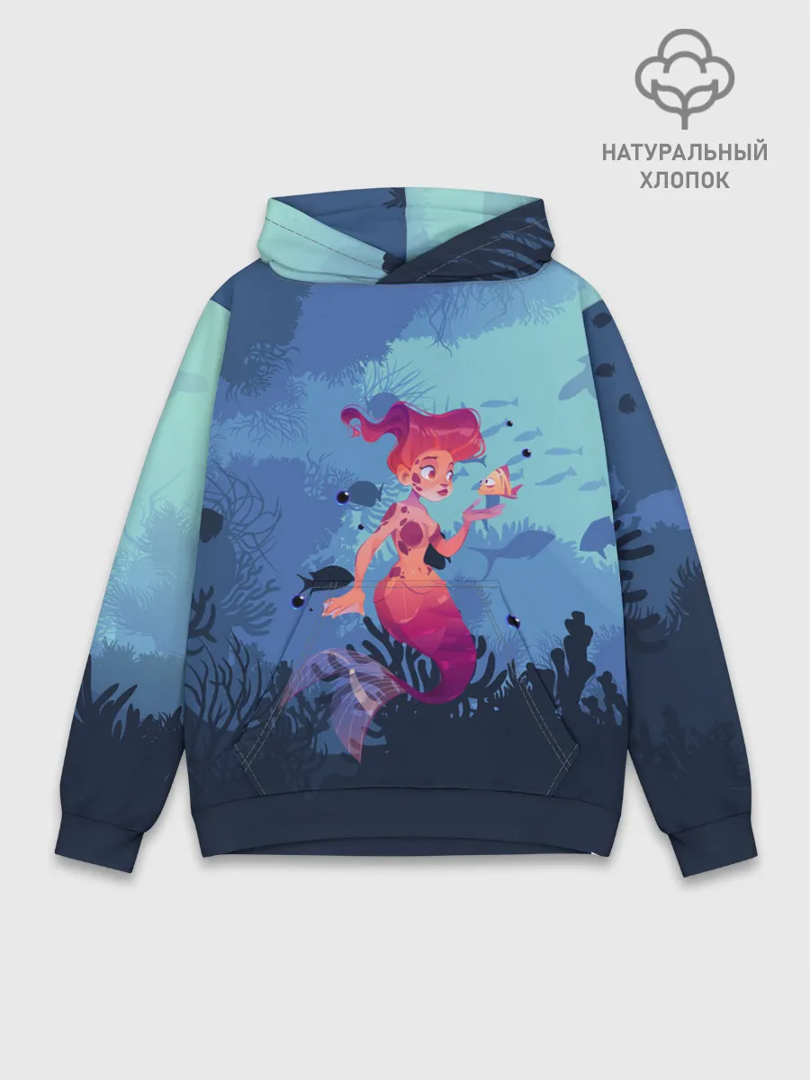 Худи мужской база хлопок / Mermaid | Русалочка