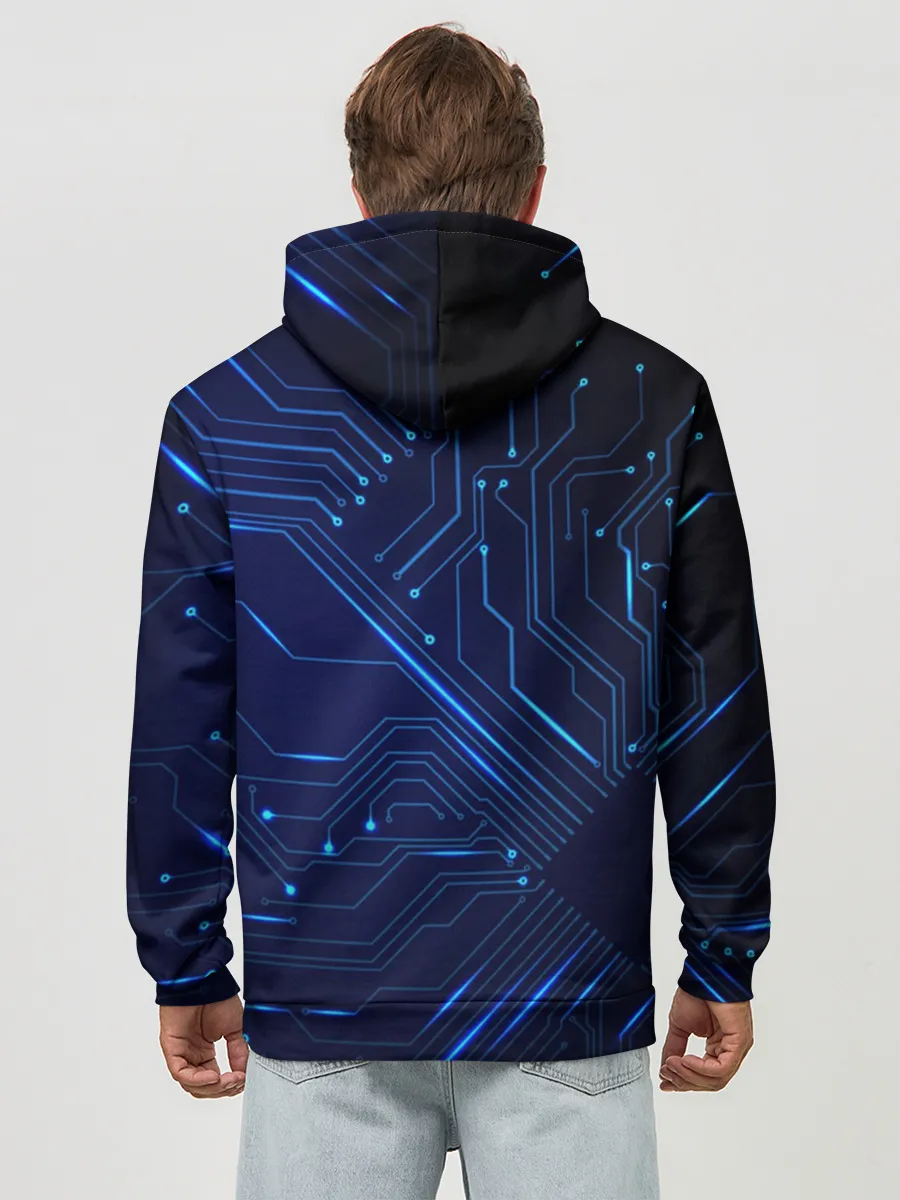 Худи мужской база хлопок / Кибер-Dragon