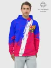 Худи мужской база хлопок / FC BARCELONA / ФК БАРСЕЛОНА