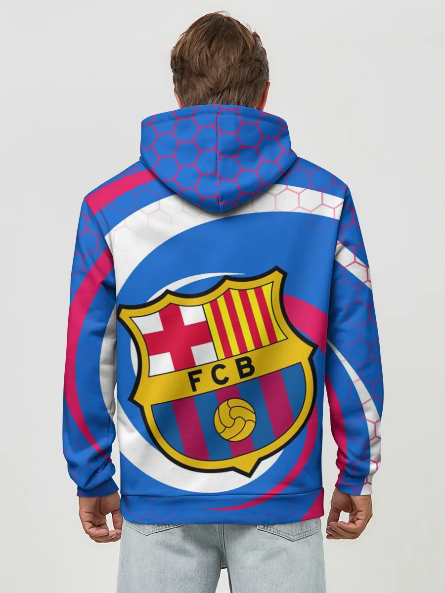 Худи мужской база хлопок / FC BARCELONA / ФК БАРСЕЛОНА