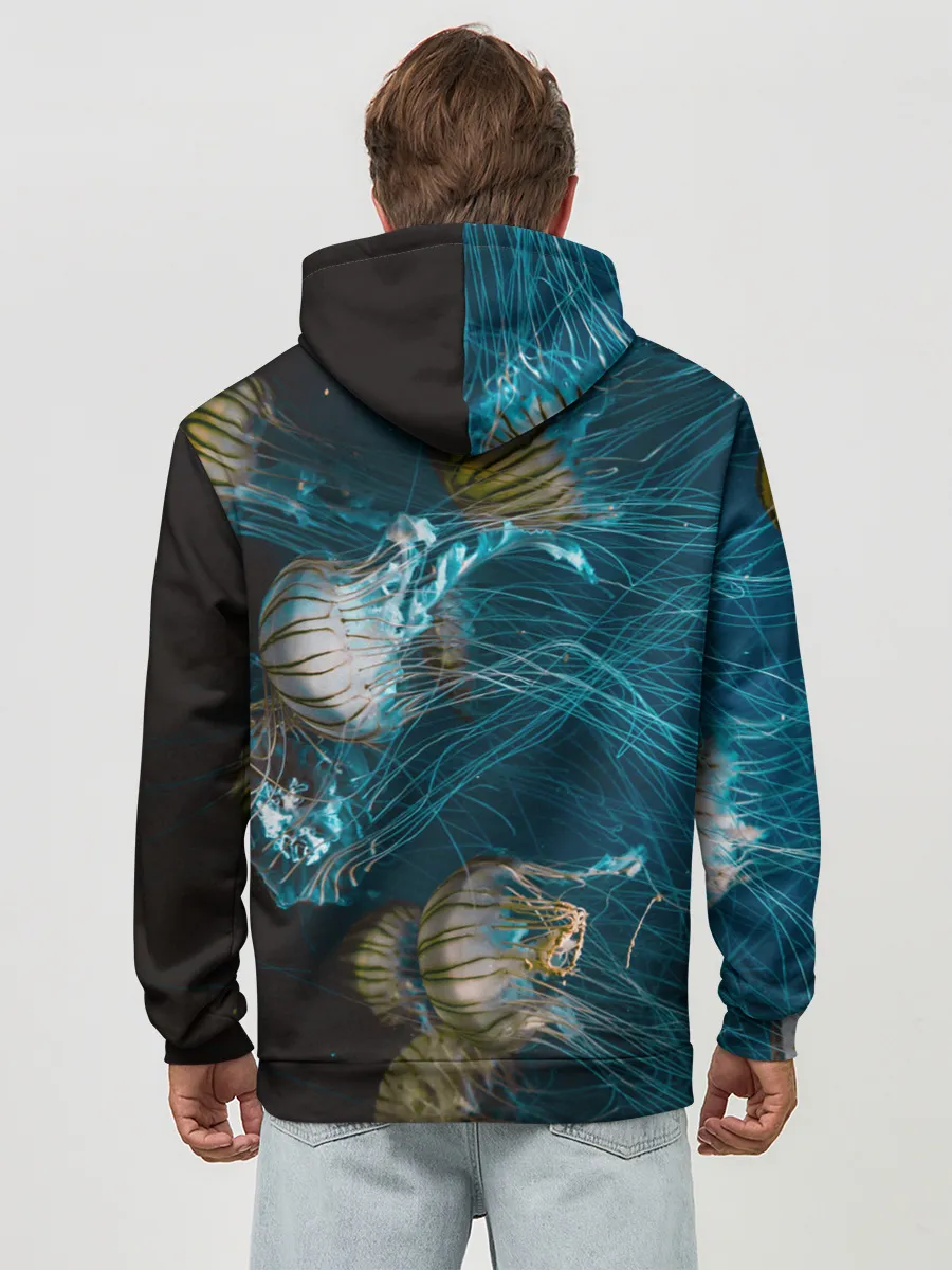 Худи мужской база хлопок / Медузы