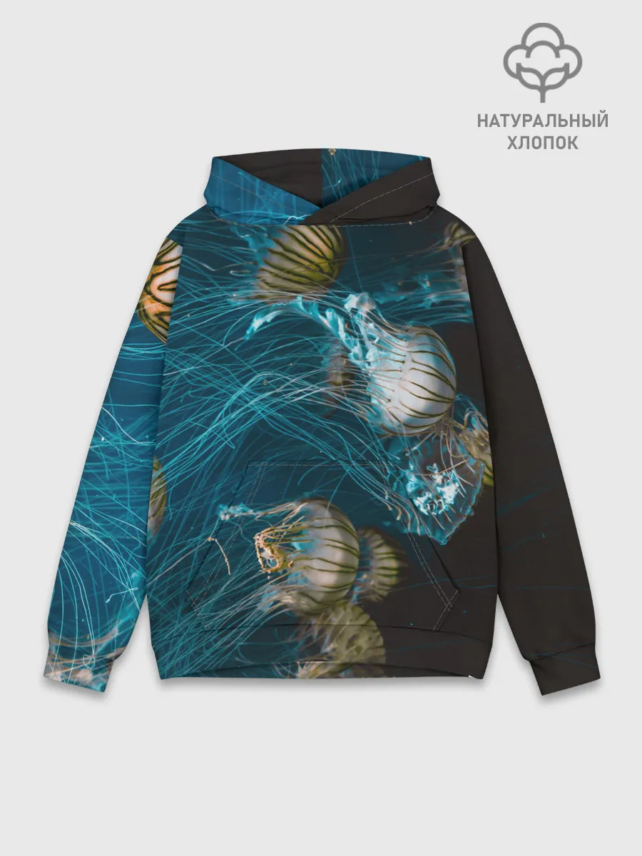 Худи мужской база хлопок / Медузы