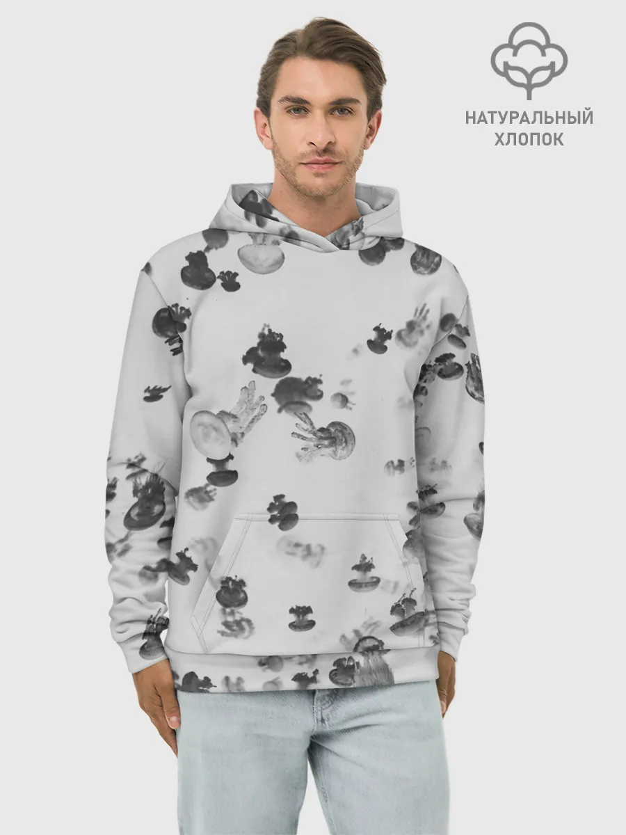 Худи мужской база хлопок / Медузы