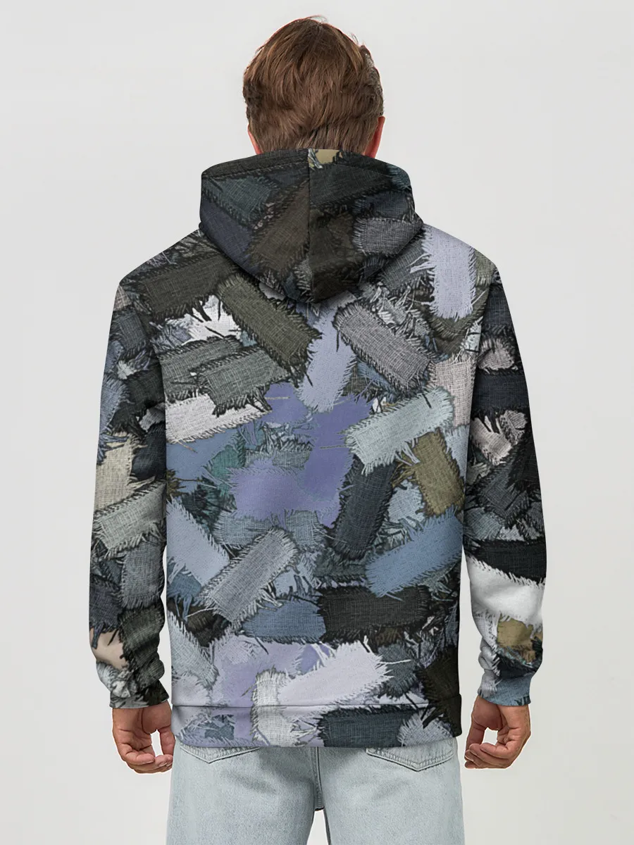 Худи мужской база хлопок / Patchwork