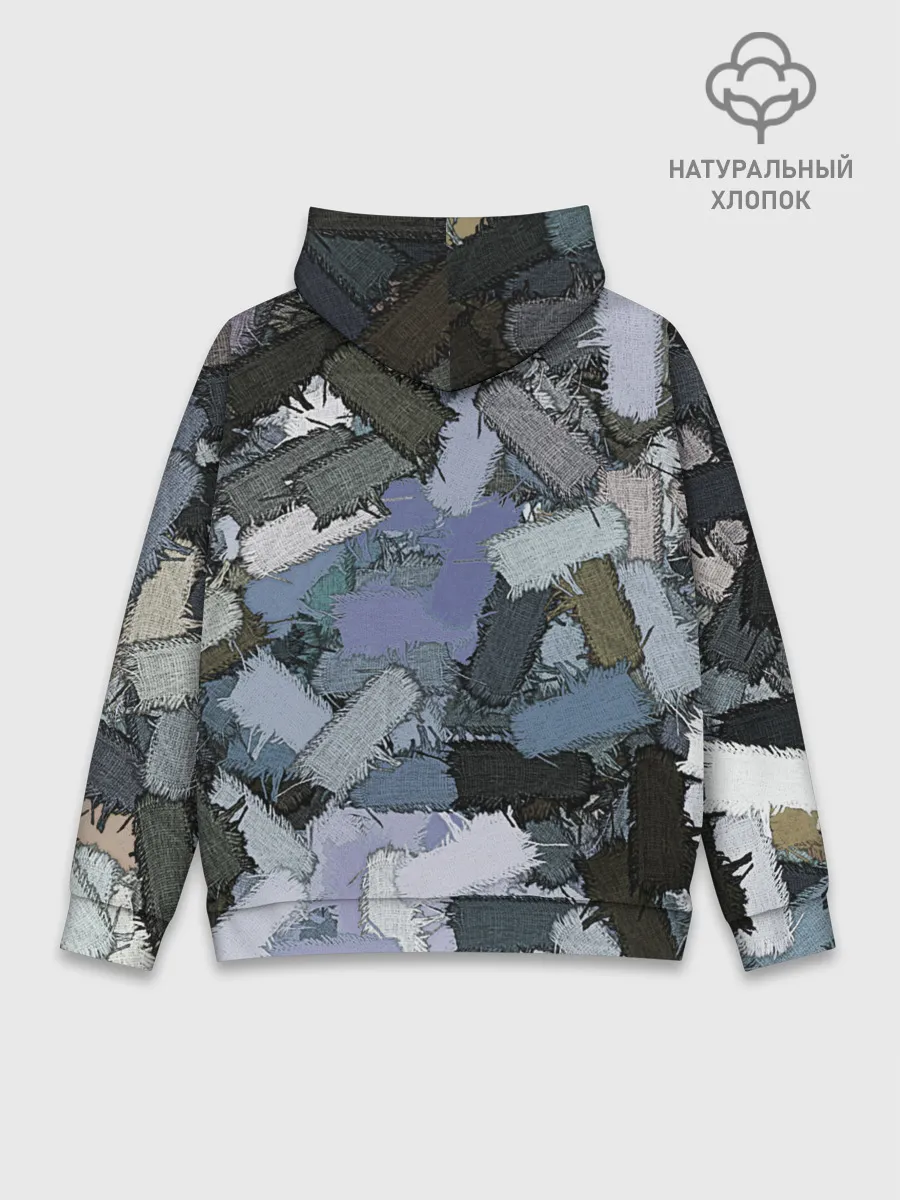 Худи мужской база хлопок / Patchwork