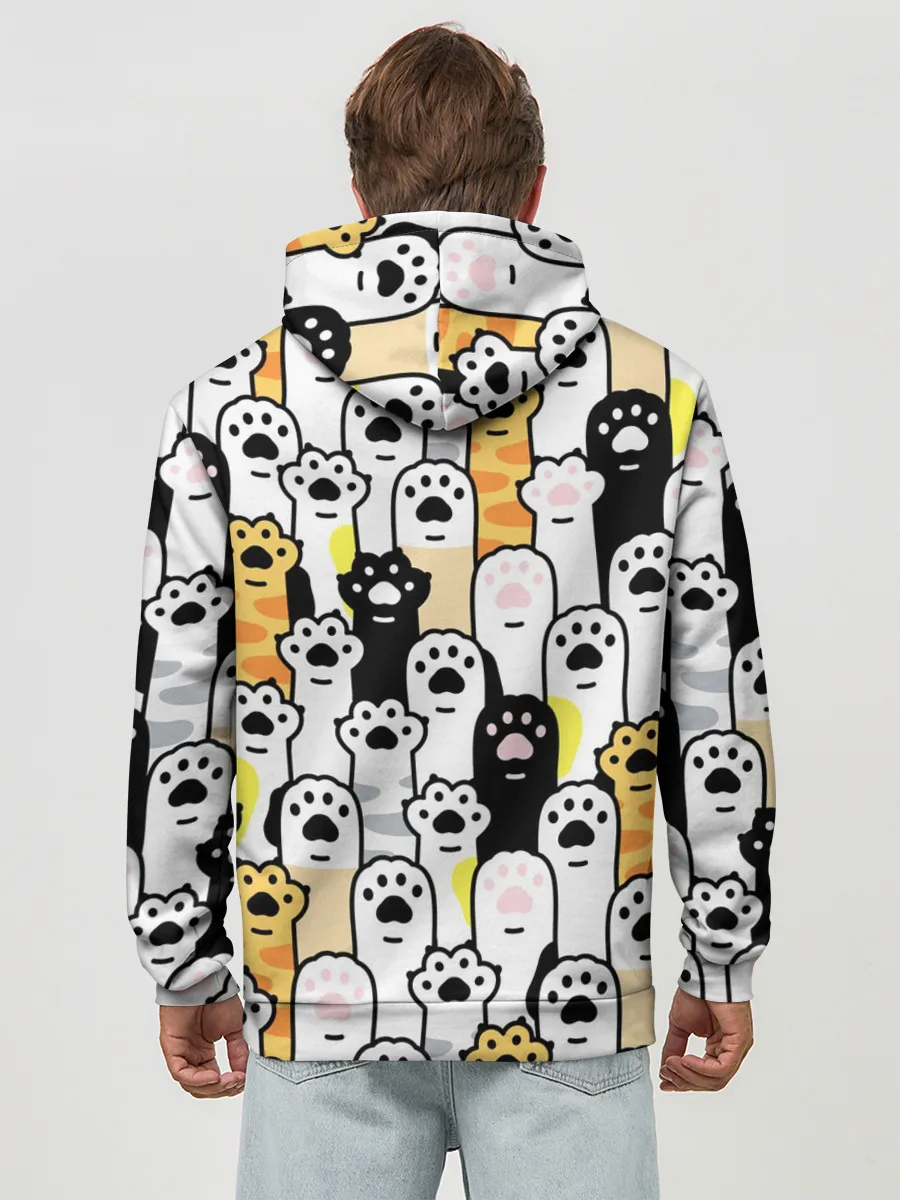 Худи мужской база хлопок / КОШАЧИЬ ЛАПЫ