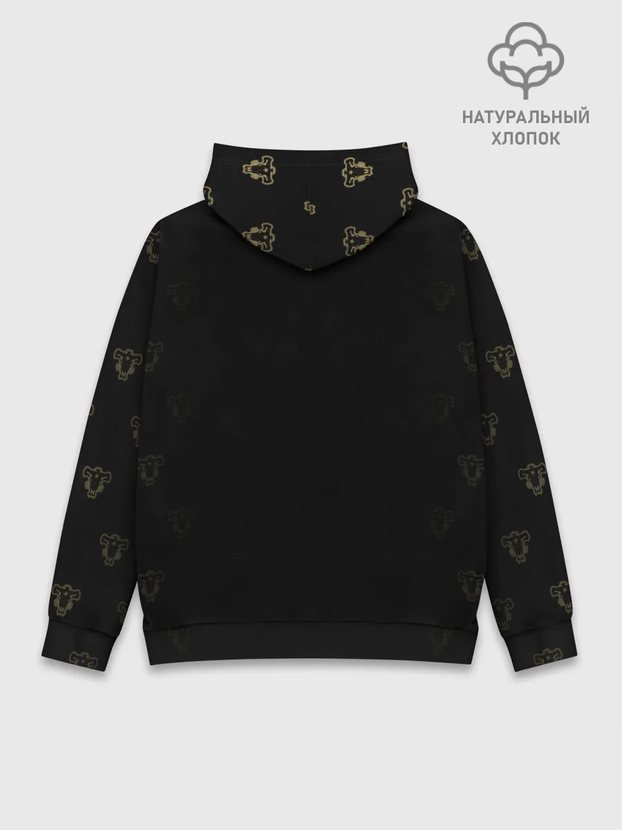 Худи мужской база хлопок / Генри Леголант Чёрный клевер