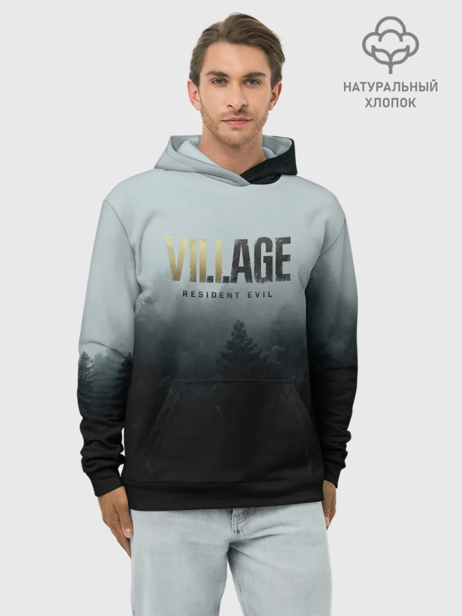 Худи мужской база хлопок / Resident Evil Village
