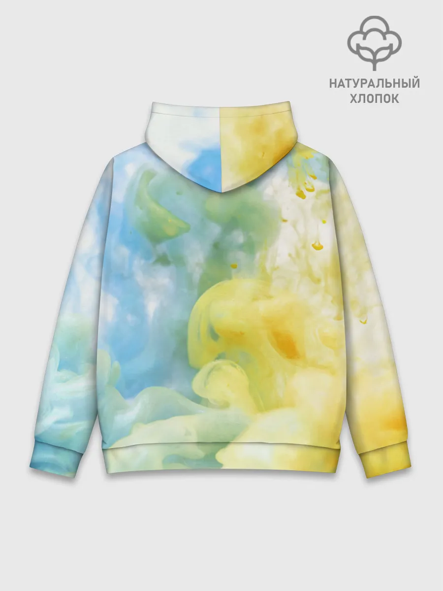 Худи мужской база хлопок / Coloful Smoke