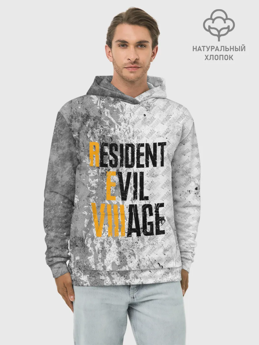 Худи мужской база хлопок / RESIDENT EVIL VILLAGE | ГРАНЖ