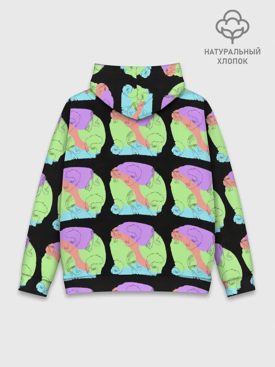 Худи мужской база хлопок / Лица