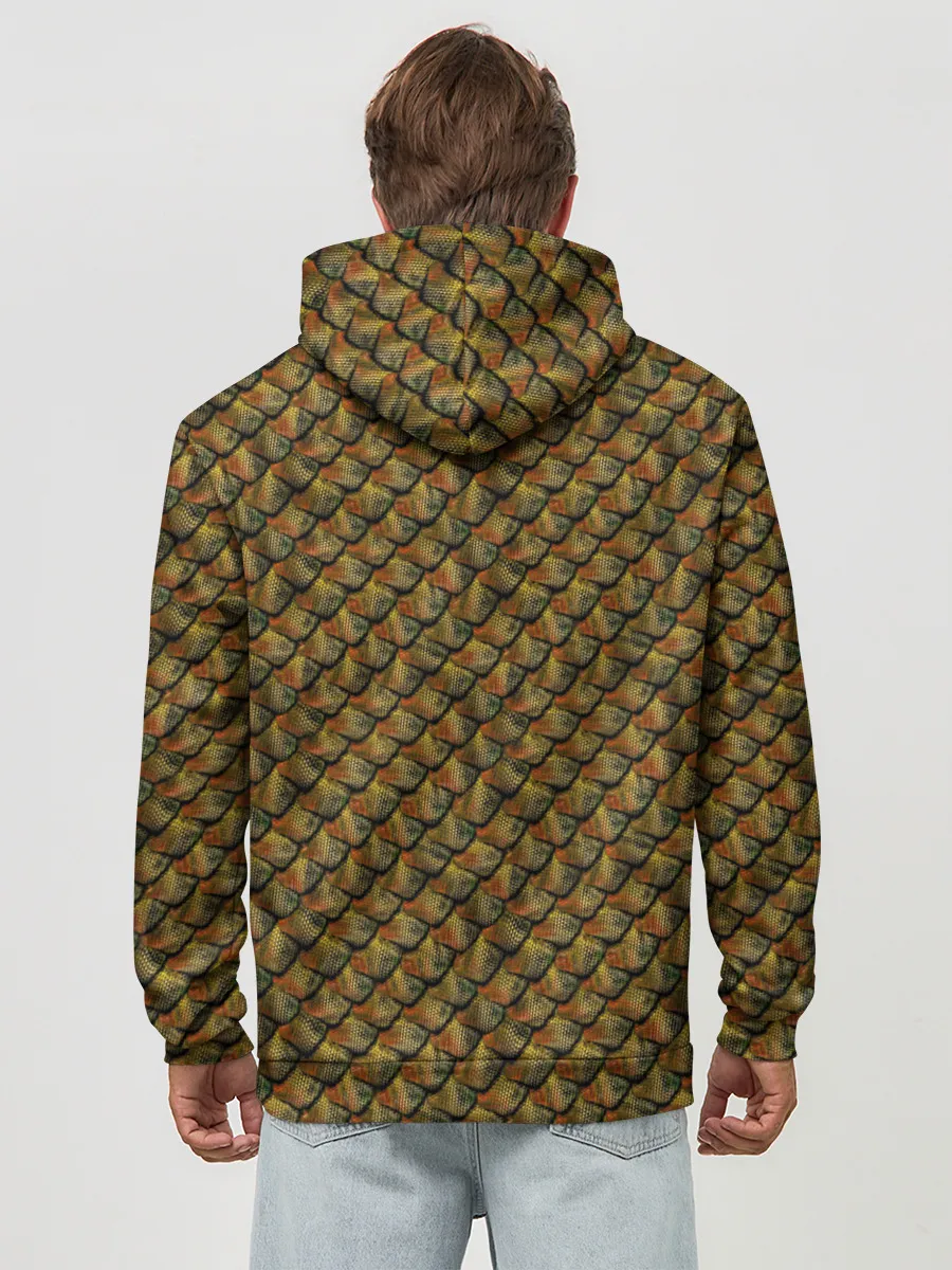 Худи мужской база хлопок / Reptile Scales