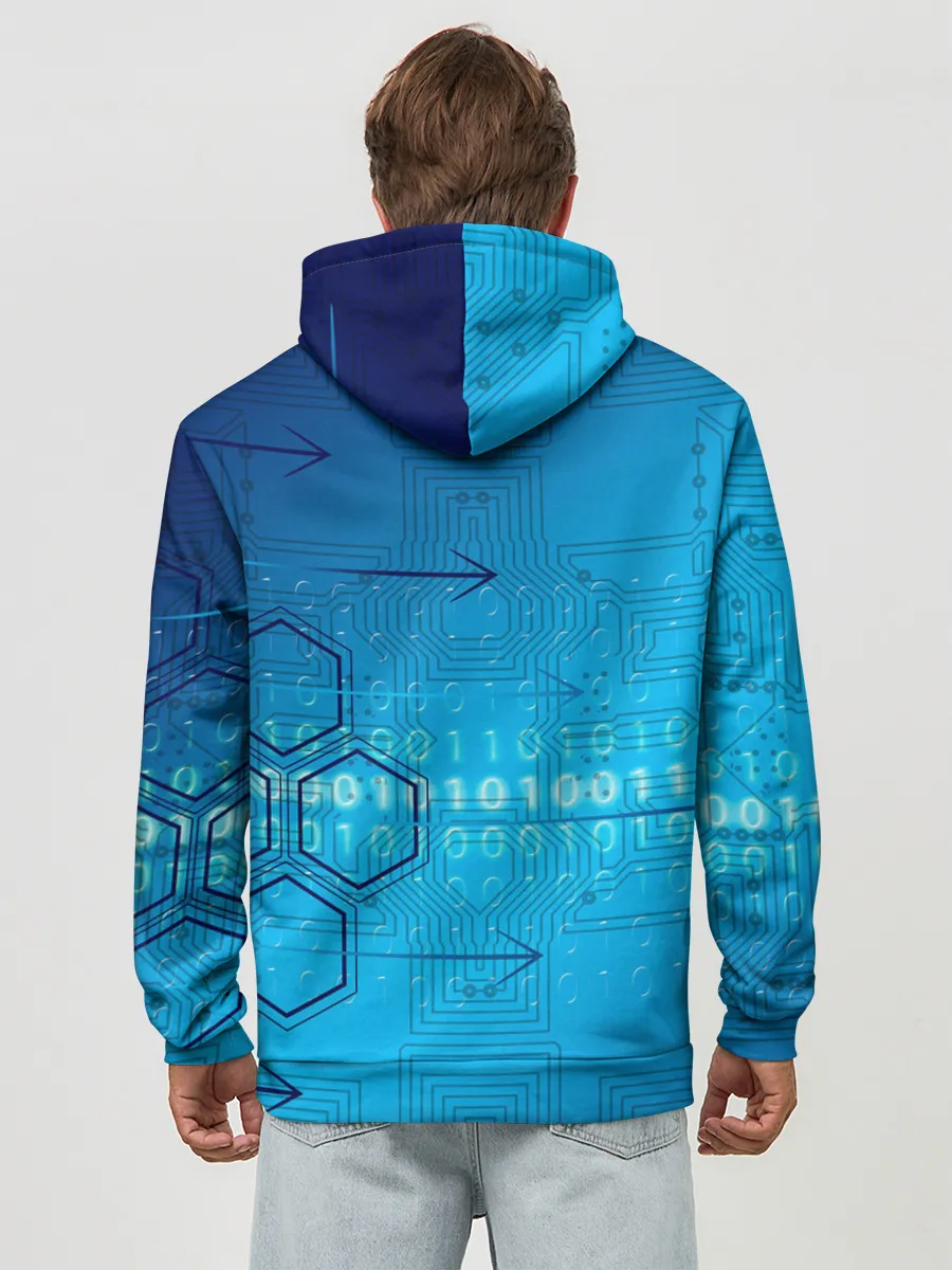 Худи мужской база хлопок / ДвоиЧный код