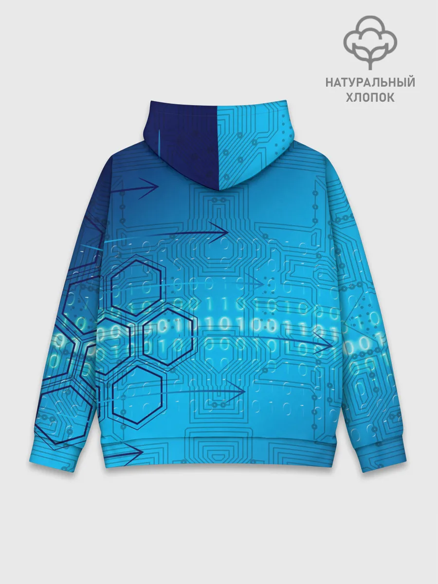 Худи мужской база хлопок / ДвоиЧный код