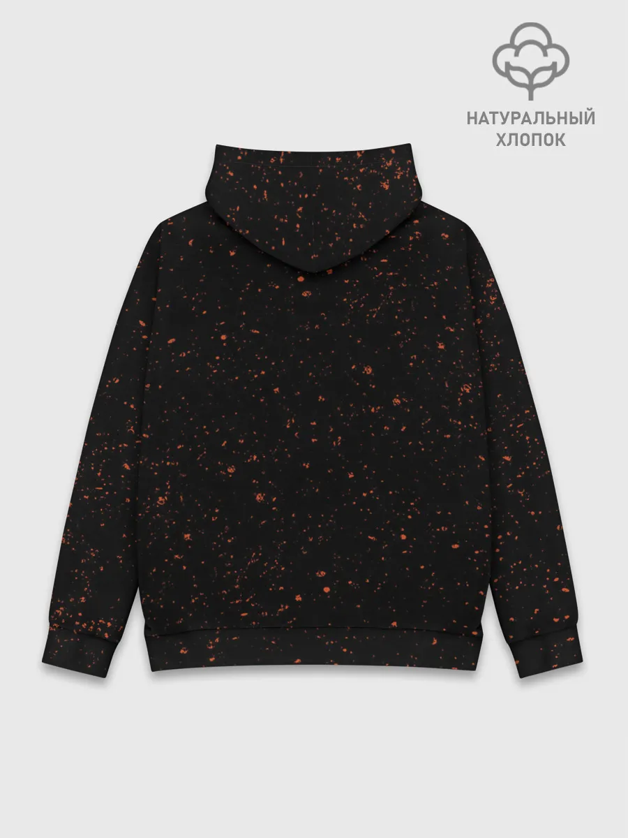 Худи мужской база хлопок / Черный Аста | Чёрный клевер