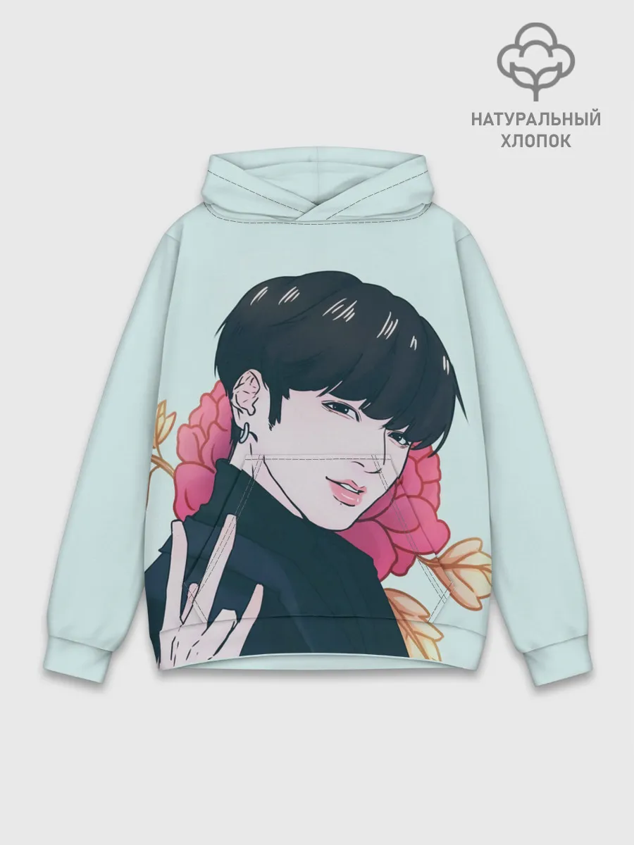 Худи мужской база хлопок / Мин Юнги