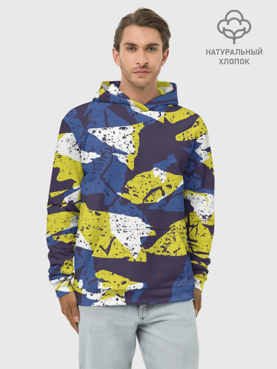 Худи мужской база хлопок / Пятна