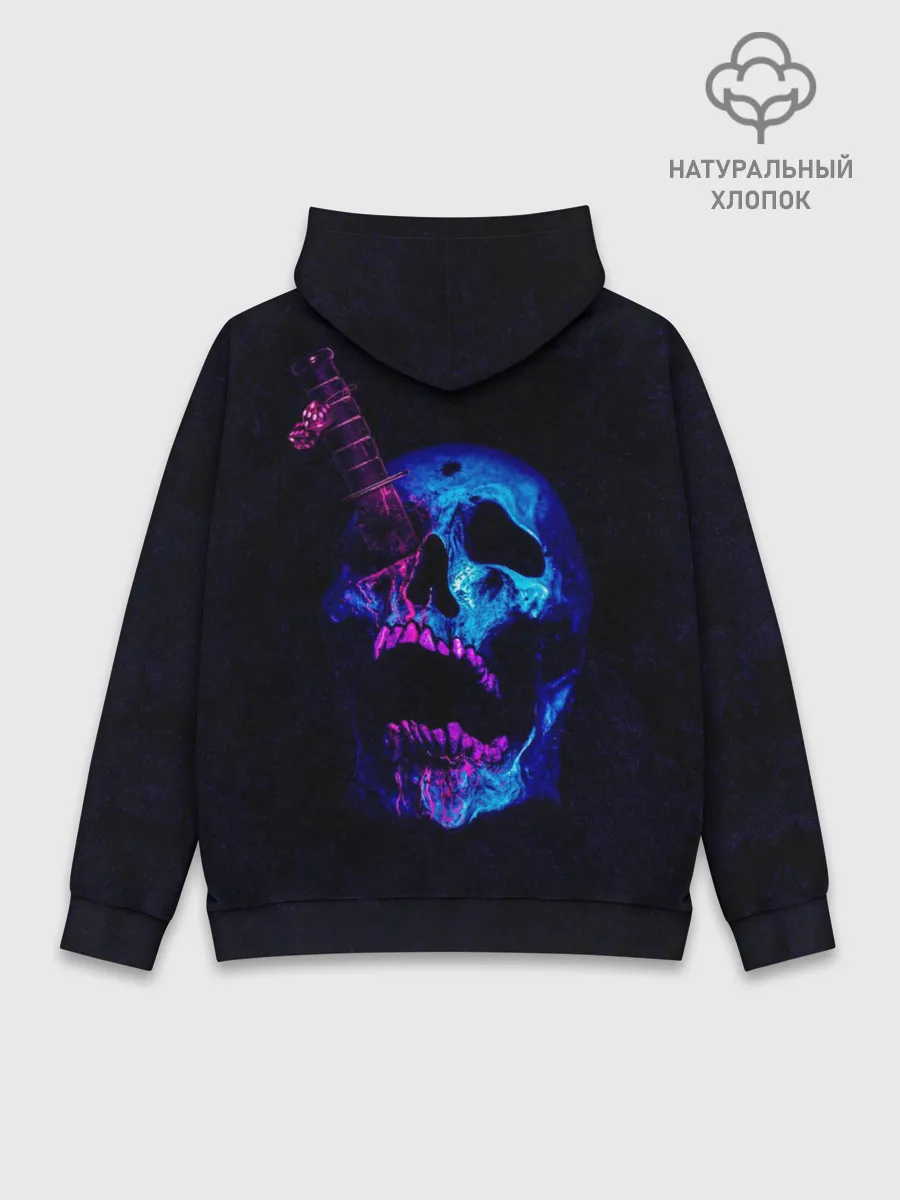 Худи мужской база хлопок / Армия мертвецов череп и кинжал