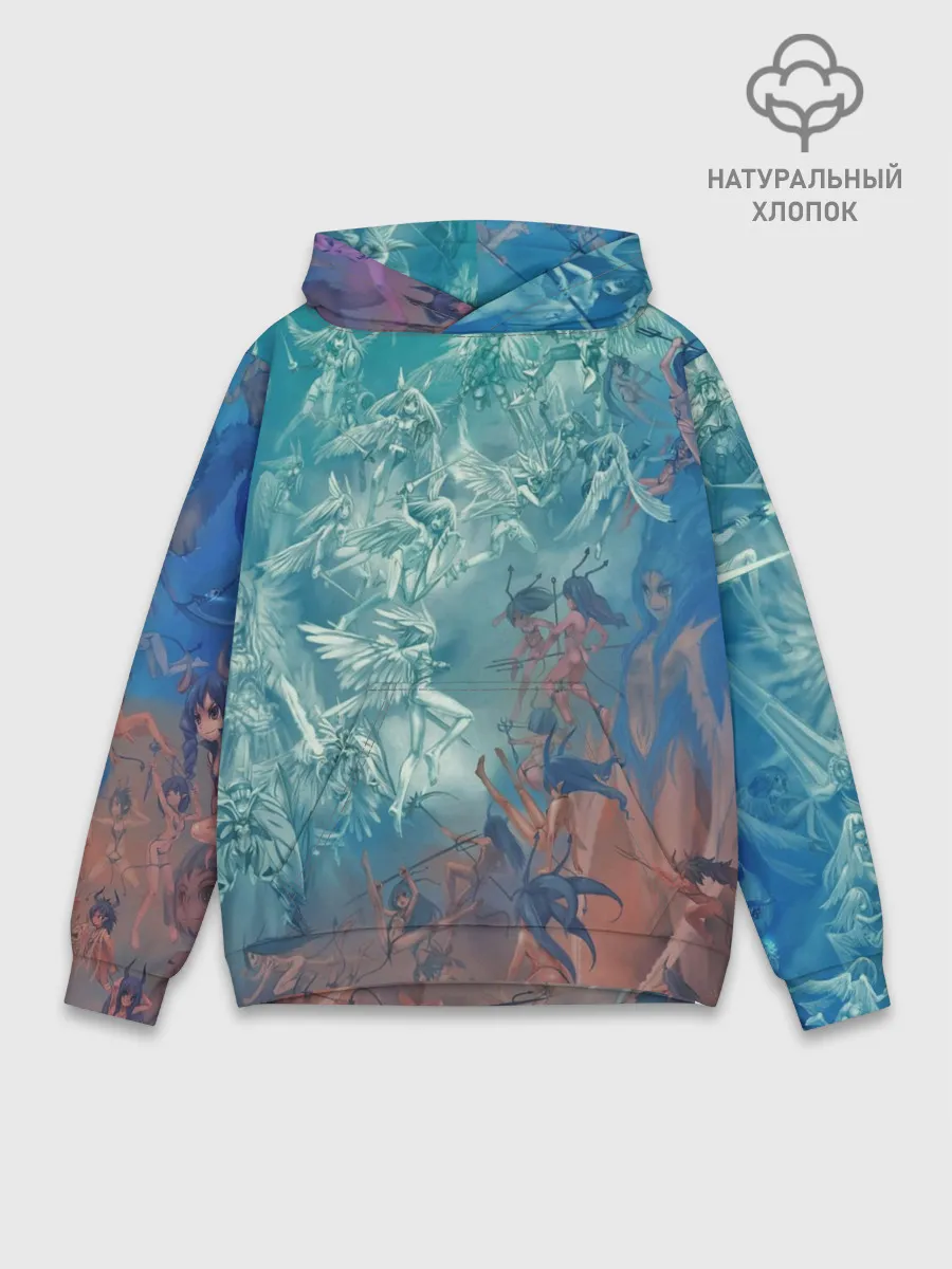 Худи мужской база хлопок / Ангелы и Демоны