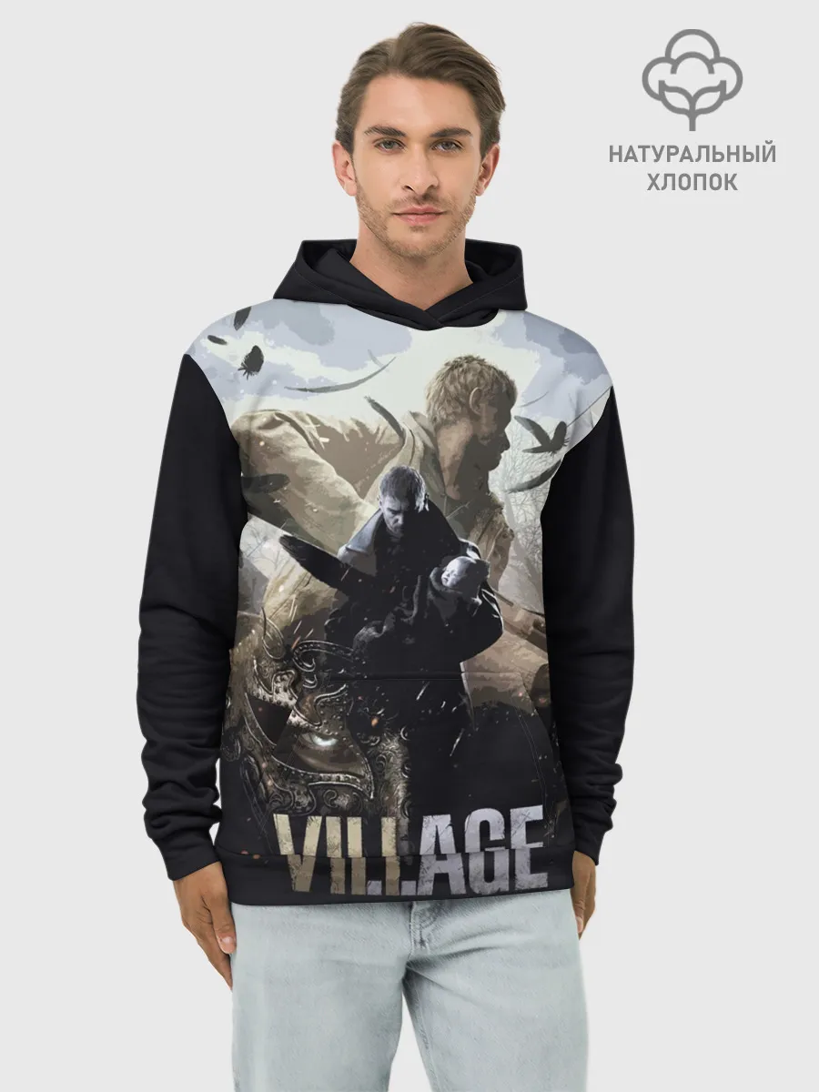 Худи мужской база хлопок / Resident Evil: Village