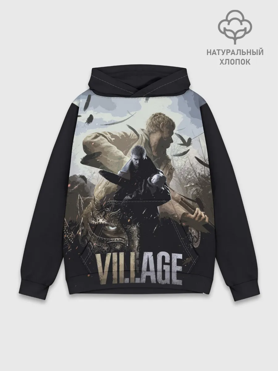Худи мужской база хлопок / Resident Evil: Village